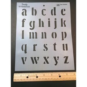 Simply Stencils Lower Case Alphabet Stencil 28586 Crafting Art Projects Letters